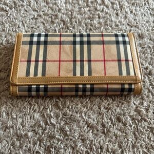 Plaid Tan Wallet